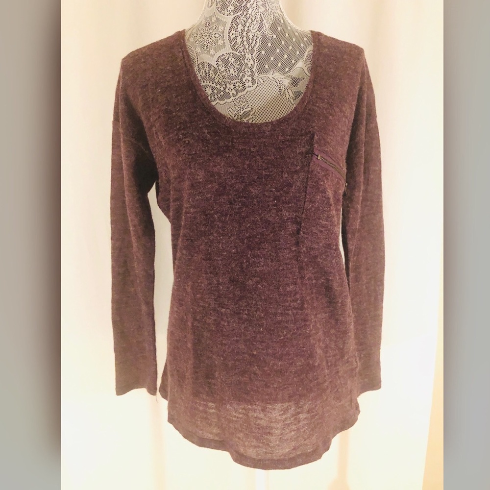Purple Long Sleeve Top Size Medium